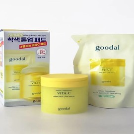 Goodal Green Tangerine Vita C Blemish Care Pad (Alpha) 70 sheets + Refill 70 sheets x3S / 구달 청귤 비타C 잡티케어 패드(알파) 70매 + 리필 70매 x3S