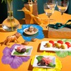 30 Pcs Disposable Flower Placemats, Colourful Hibiscus Flower Decorative Placemats,