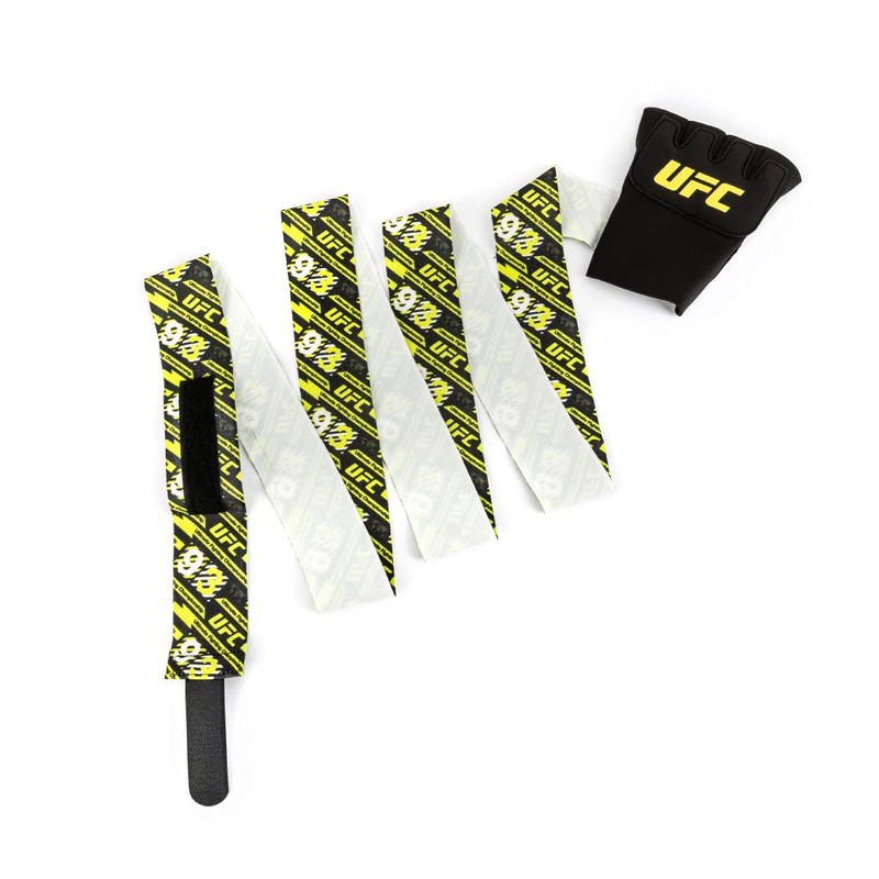 UFC Gel Fast Wrap (Small/Medium, Black/Yellow)