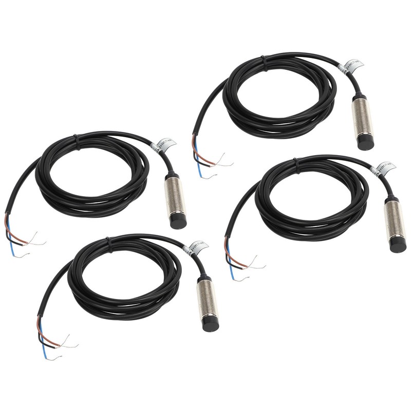 4 Sets Proximity Sensor 3 Wire NPN NC Contact Inductive