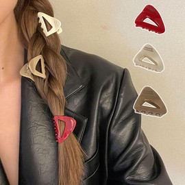 Mini Hair Clip, Set of 3, Securely Wrap, Simple, Women's, Small, Triangular, Hair Clip, Hair Accessory, Half Up, Hair Ornament, Simple, Elegant, Mature Style, Everyday Use, Office, Stylish, Gentle (1