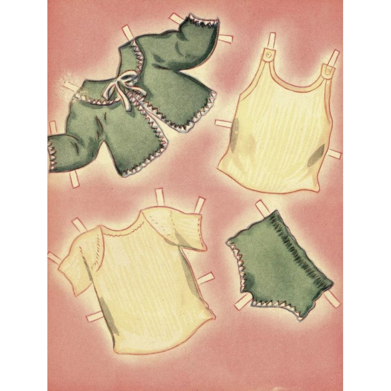 VINAGE 1930s WEE WEE BABY PAPER DOLL UNCUT HD LASER