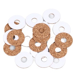 20 Pcs Guitar Pick Grip Cork Anti Slip and Sweat Proof Grips Guitar Pick Pad Round Guitar Grips for Guitars Picks Stop Dropping