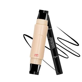 Delineador Líquido Waterproof para Ojos, Eyeliner Negro 24H de Larga Duración, Punta Flexible, Incluye Bolsa de Maquillaje y Toallitas Desmaquillantes, Regalo para Mujer