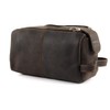 GreenLand NATURE Westcoast Kulturbeutel Leder 24 cm, sattelbraun