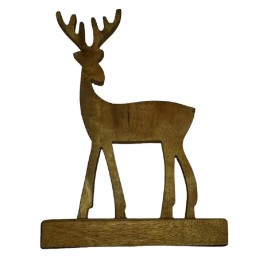 Holiday Time Decor Wooden Deer - Holiday Time Decor - Christmas Decor, Mantel 9 1/2" x 7" NWT