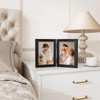 Vittanly 5x7 Double Picture Frame, Hinged 2 Opening MDF Photo