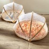 Bamboo Food Serving Tent Natural Handcraft Tray Mesh Food Storage