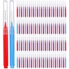 Patelai 100 Pieces Braces Brush for Cleaner Interdental Brush Toothpick