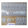 Alfabeto De Moldes De Silicona Resina Diy Pata De Gato