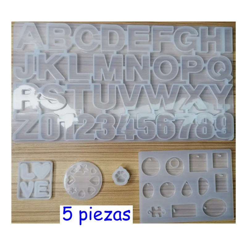 Alfabeto De Moldes De Silicona Resina Diy Pata De Gato