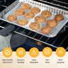 HOMESHOPA Disposable Cookie Sheets for Baking, Rectangular Disposable Aluminum Foil