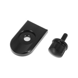 F FIERCE CYCLE Black Seat Bolt Tab Screw Quick Mount Knob Cover Kit for Harley Davidson Road King Softail 1996-2020