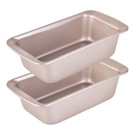 Bakeley Rectangle Loaf Pan Set, 9 Inches Non-Stick Oblong Bread and Meat Bakeware for Oven Baking 10.5" x 5.4" x 2.8"