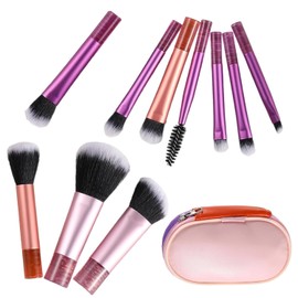 10 Pcs Travel Makeup Brushes – Mini Makeup Brushes for On-the-Go Beauty, Portable Set for Foundation, Eyeshadow, and Blush