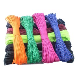 Paracord 0.1 inch (3 mm) 99.8 ft (30 m), Stylish, Cute, Colorful Cord, Tent Rope, 56 Colors, Load Capacity: 297.3 lbs (135 kg), For Camping, Outdoors, Pet Collars, Etc