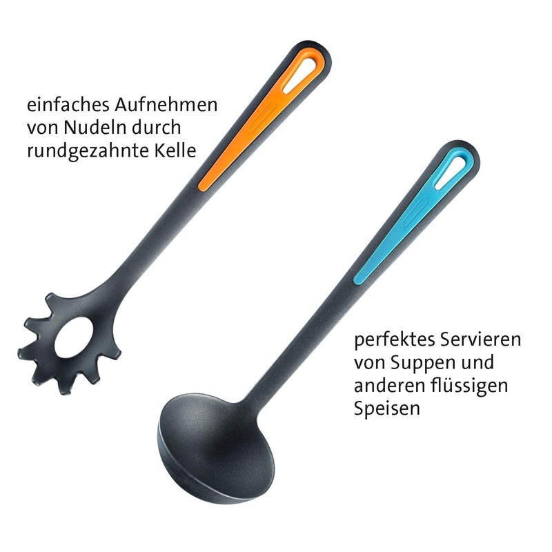 Westmark kitchen utensil set, 6 piece set, spatula, skimmer, spaghetti