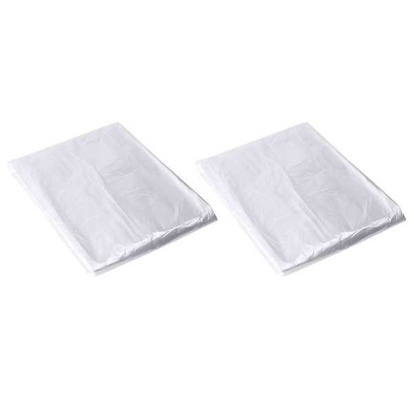 HEALLILY 2 pack 140pcs Clear Spa Pedicure Bag Disposable Foot Bath Basin Bucket Liner Pouch Foot Spa Transparent Bag for Hotel Beauty Spa Home