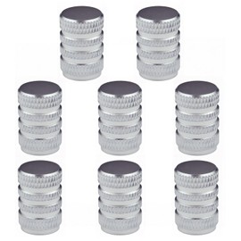 8 Pcs Tyre Valve Caps, Stem Dust Caps,Car Tire Valve Stem Caps,Universal Aluminum Tire Valve Cap Valve Covers Replacement for Cars,Bike, Motorcycles, Silver