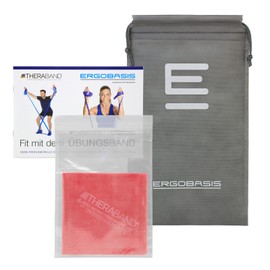 Thera-Band original Übungsband + Übungsbuch gratis color: red