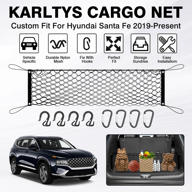 Karltys Santa Fe Cargo Net for 2013-2025 Hyundai Santa Fe