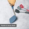 2 Pack Spatulas, Solid & Slotted Silicone Spatula Set, Stainless