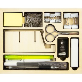 Three by Three Seattle jOTBLOCK Stay Organized On the Go with Our Portable Planner Set: Recycled Felt Case, Adjustable Stand, and Dual-Purpose Split Pad, Includes Additional Pad Refill 50 Sheets