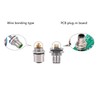 5Pcs M12 4 Pin A Code Female Connector Cable, IP67