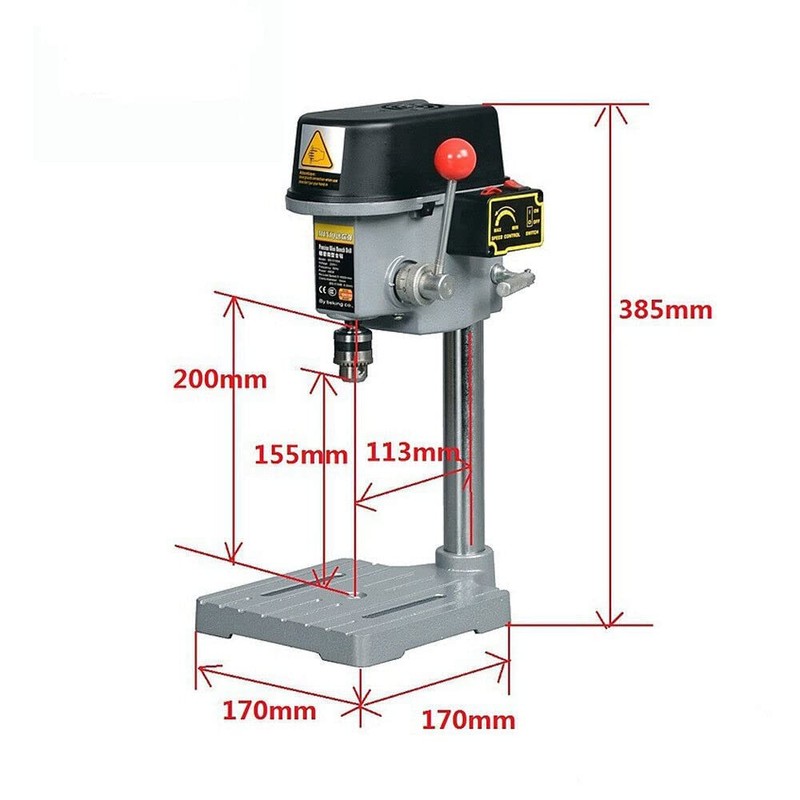 DOONARCES 220V 340W Mini Bench Benchtop Drill Press Portable Small