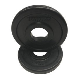Ivanko (RUBO-1.25KG Rubber Olympic Plate, Black, 1.25 KILOGRAMS (Pair)