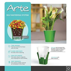 Santino Arte 5.3 in. Self-Watering Planter
