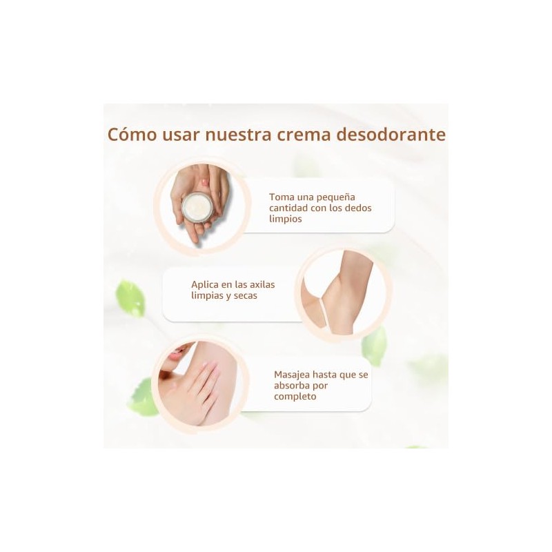 Eco Roots- Desodorante Natural para Mujeres y Hombres Crema Desodorante