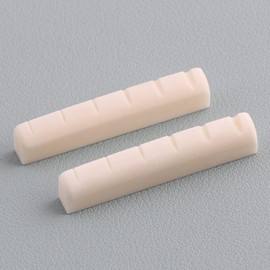 2 Pcs Pre-Slotted Acoustic Guitar Bone Nut for YMH FG Series Acoustic Guitar 43x5x9mm Acoustic and Classical Guitar Nuts, Acoustic and Classical Guitar Parts