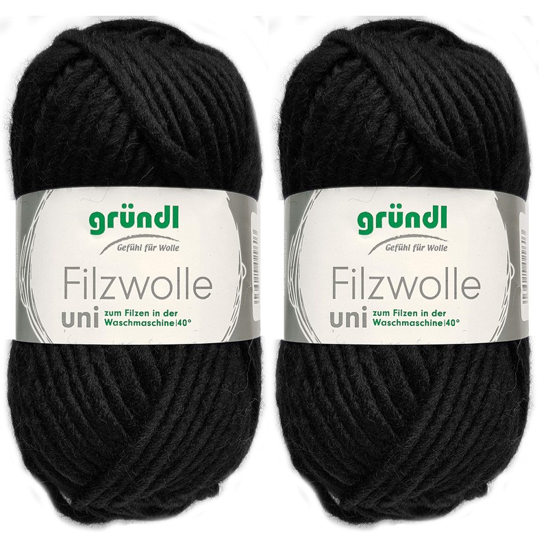 2 x 50 g Gründl Felt Wool with Instructions for
