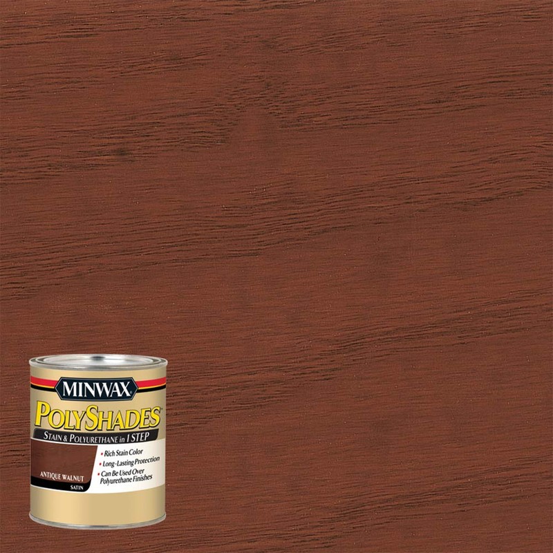 Minwax 213404444 Polyshades - Stain & Polyurethane in 1 Step,