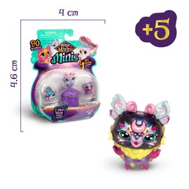 Magic Mixies - 4 Magic Mini Figures, Pack of 4 Figures, 90 Mixlings, Divided into 5 Collector's Teams with Magic Skills, from 3 Years +, Common Rare and Extremely Rare Figures, Famosa