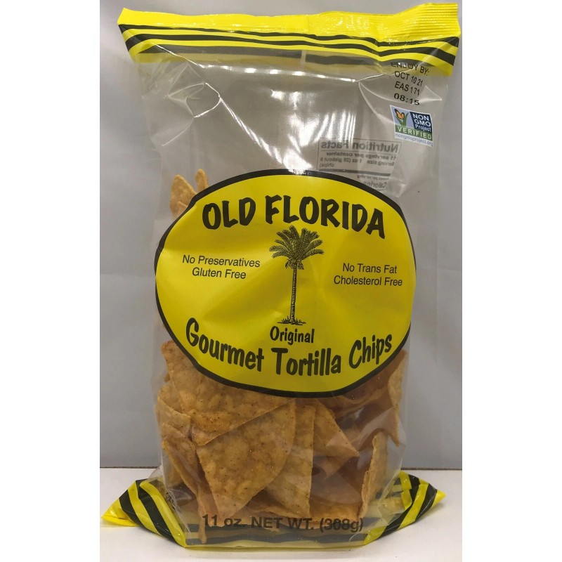 Old Florida Gourmet Original Tortilla Chips 11 oz FOUR (4)