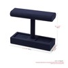 Papten J00403 Watch Stand, For 2 Pieces, Microfiber, Luxury, Stylish,