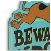 Scooby-Doo Beware of the Dog Metal Sign - Fun Scooby-Doo