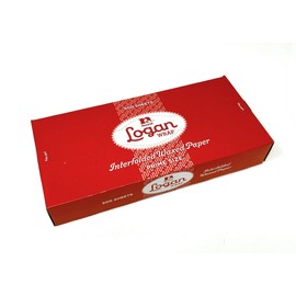 Logan Interfolded Dry Wax Paper Grease Proof Deli Paper 12 Inch x 10 3/4 Inch-, 500 Count (500 Count)