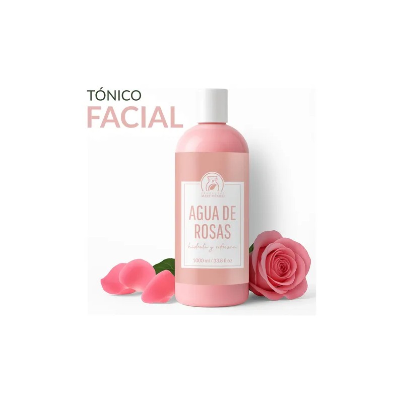 Agua De Rosas Tónico Facial 1000 Ml