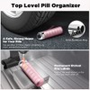 Zannaki Portable Waterproof Aluminum Weekly Pill Organizer