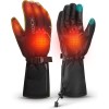 ROCKBROS Heated Gloves Electric Rechargeable Battery Thermal Mittens Gloves Men