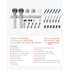 VEVOR 8FT Brushed Nickel Sliding Barn Door Hardware Kit, 330