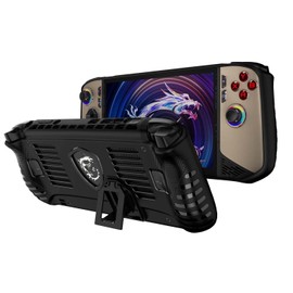 Case Cover for MSI Claw 8 AI+ A2VM Handheld Game Console, Slim Soft TPU Protective Skin Case with Kickstand for MSI Claw 8 AI+ A2VM, Anti-Scratch,Shockproof,Black