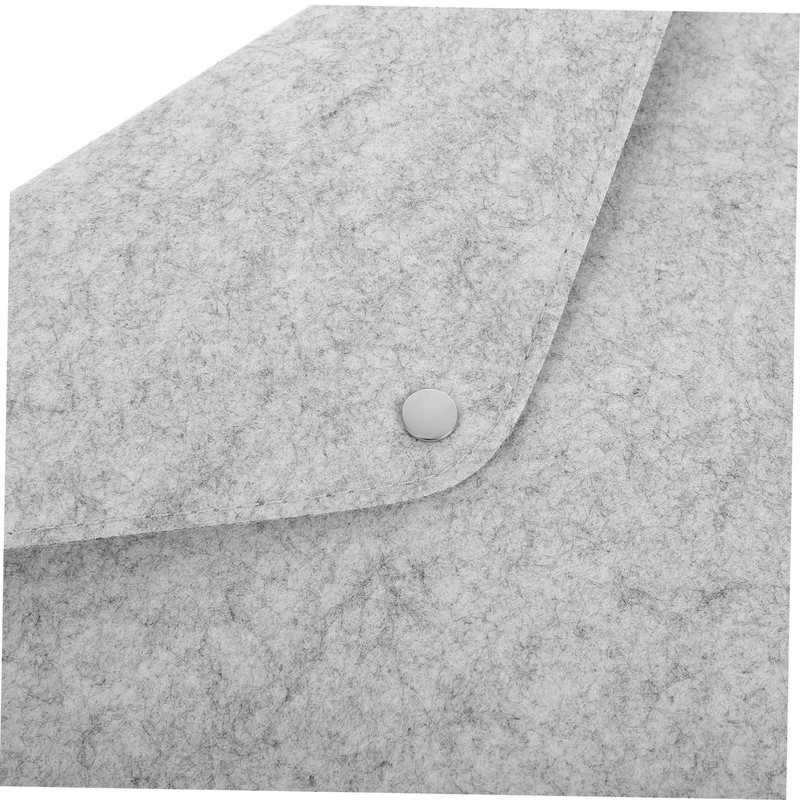 SEWACC Felt Document Carrier Bag with Button Closure Portable Organizer