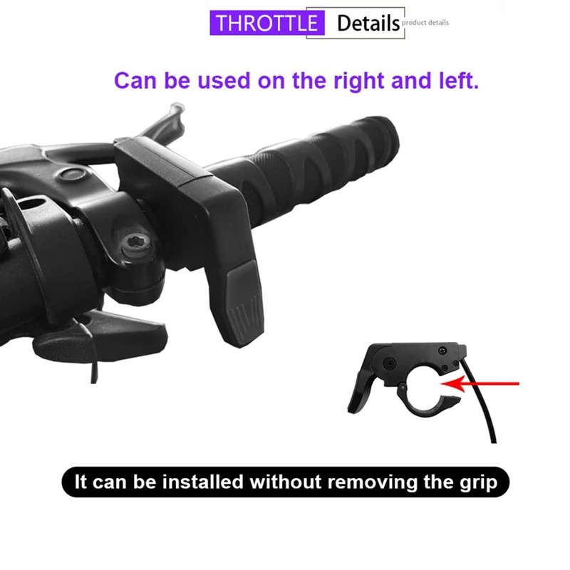 Srrrwunti Ebike Throttle Quick Disassembly Thumb Throttle Left/Right 109R Hand