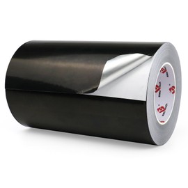 BOMEI PACK Black Aluminum Tape, 8 Inch x 165 Foot, Waterproof, Black Foil Tape for HVAC, Air Ducts, Pipe, Metal Repair