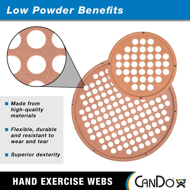 CanDo Power-Web - Hand Grip Trainer, Hand strengthener, diameter 17