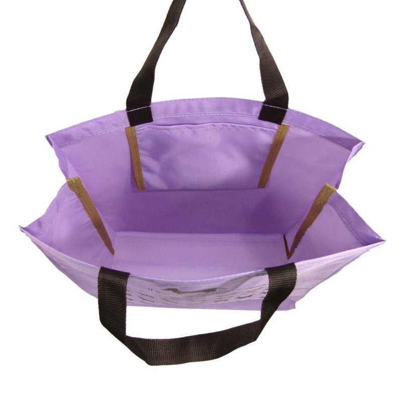 Yusaisha 3L13-01 Eco Bag, Dog Pattern, Blue, Approx. Length 14.2